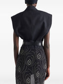 Prada Sleeveless Wool Blazer