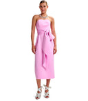 Essentiel Antwerp Juror Pink Midi Dress