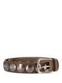 Golden Goose Belt Trinidad Washed Leather Studs