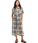Barbour Fern Tartan Blue Midi Dress
