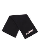Écharpe Off White Type Logo Noir Rose Doux