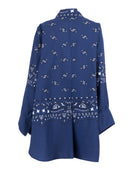 Le Sarte Pettegole Camicia In Fantasia Blu