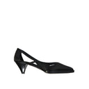Prada 55mm Cut Out Satin Pumps
