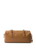 Prada Medium Leather Top Handle Bag With Padlock