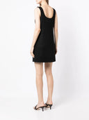 Parosh Parosh V Neck Shift Mini Dress
