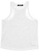 La Rose Light Jersey Cotton Cropped Tank Top