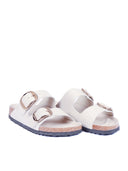 Birkenstock Arizona Big Buckle Hex Shine Oyster, Natural Lea, S