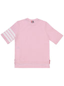 Thom Browne Short Sleeve Tee W/ Engineered 4 Bar In Sustainable Jersey