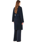 Max Mara Weekend Civada Blauer Gürtelmantel