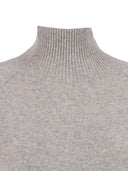 Kangra Cashmere Collo Cratere Manica Raglan Con Spacchi