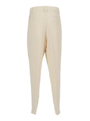 Fabiana Filippi Pantalone Con Pinces In Cady Color Burro