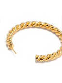 Right Sonia Large Braided Hoops Gold L