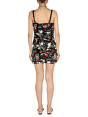 Dolce & Gabbana Rose Embroidery Short Dress