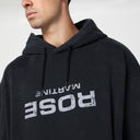 Martine Rose Black Hoodie With Logo