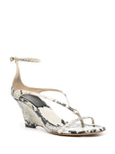 Khaite Marion Ankle Strap Wedge Sandal 75