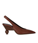 Max Mara Weekend Arito Brown Slingback-Pumps