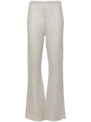 Strong Iris' Linen Openworked Pants