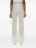 Strong Iris' Linen Openworked Pants