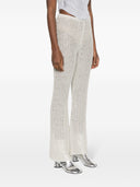 Strong Iris' Linen Openworked Pants