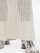 Strong Iris' Linen Openworked Pants