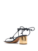 Strong Strong Golden Heel Nappa Leather Stringssandals