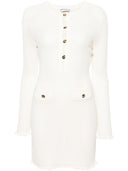 Self Portrait Cream Crochet Mini Dress