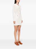 Self Portrait Cream Crochet Mini Dress
