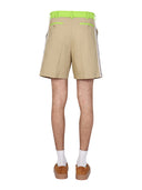 Palm Angels Side Band Bermuda Shorts