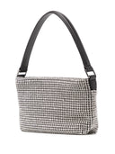 Self Portrait Silver Diamond Small Hobo Bag