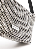Self Portrait Silver Diamond Small Hobo Bag