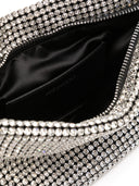 Self Portrait Silver Diamond Small Hobo Bag