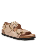 Birkenstock Milano Big Buckle Shine New Beige