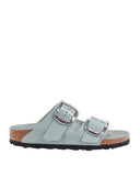Birkenstock Arizona Big Buckle Hex Shine Pure Sage,Natural Lea, S