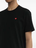 Koszulka Comme Des Garçons Play U T, mała, czerwona dzianina z emblematem