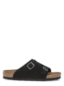 Birkenstock Zu Mikhich Schwarz, Wildlederleder