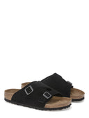 Birkenstock Zu Mikhich Schwarz, Wildlederleder