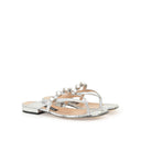 Sergio Rossi Crystal Flat Sandals