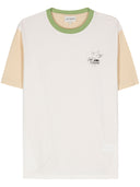 Kawiarnia Kitsuné Cafe Kitsune Colorblock Relaks TEE SHIRT