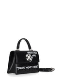 Off White Jitney 1.4 Top Handle Quote Black Whit