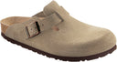 Birkenstock Boston Taupe, Wildlederleder