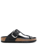 Birkenstock Gizeh Big Buckle Black, Oiled Leather