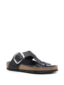 Birkenstock Gizeh Big Buckle Black, Oiled Leather