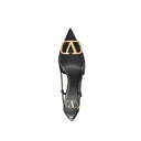 Valentino Garavani Valentino Garavani V Logo Plaque Singback Pumps