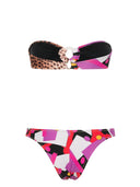 Reina Olga Bandeau Bikini mit Ringen Details