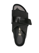 Birkenstock Kyoto Black, Nubuck Leather/High Shine Leather