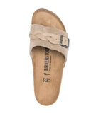Birkenstock Oita Braided Taupe, Suede Leather