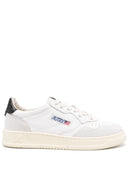 Autry Medalist Low Man Goat/Suede Wht/Blk