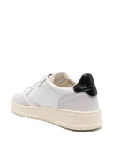 Autry Medalist Low Man Goat/Suede Wht/Blk
