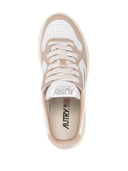 Autry Medalist Low Wom Leat/Leat Wht/Wht Pep