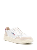 Autry Medalist Low Wom Leat/Suede Wh/Rspb Rad